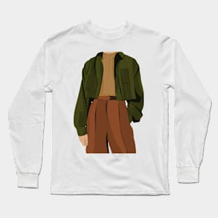 The girl in the green shirt Long Sleeve T-Shirt